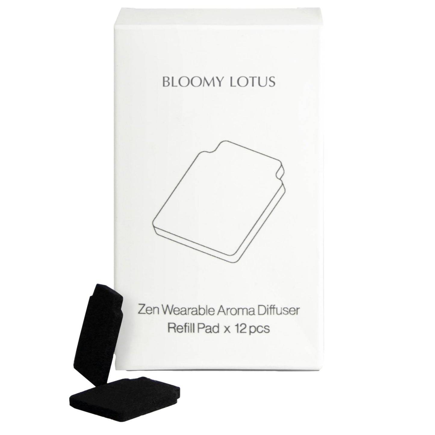 Recambios para difusor de iones negativos portátil Bloomy Lotus Zen, 12 unidades